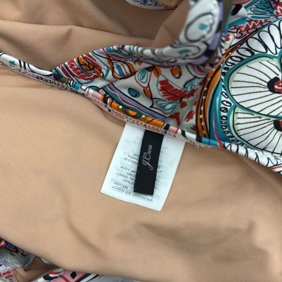 J. Crew Scribble Floral Monokini One Piece Swimsuit 14 - Picture 5 of 7